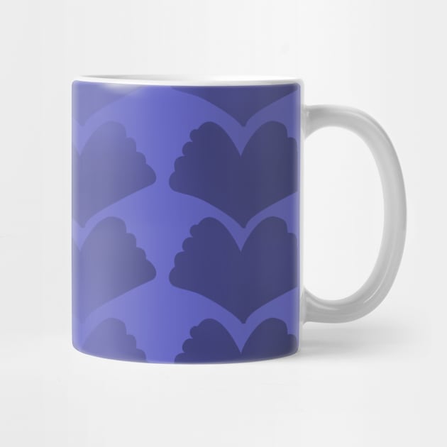 Jewel Ginkgo Single Hue Array Blue Violet by ArtticArlo